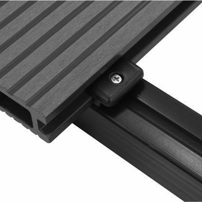 VIDAXL Panneaux De Terrasse Wpc Avec Accessoires 15 M² 4 M Gris