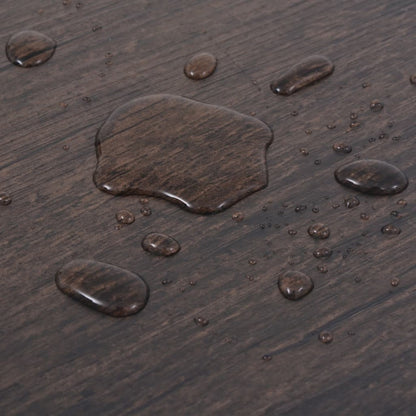 VIDAXL Planches De Plancher Pvc Non Auto-adhésif 4,46 M² Marron Foncé