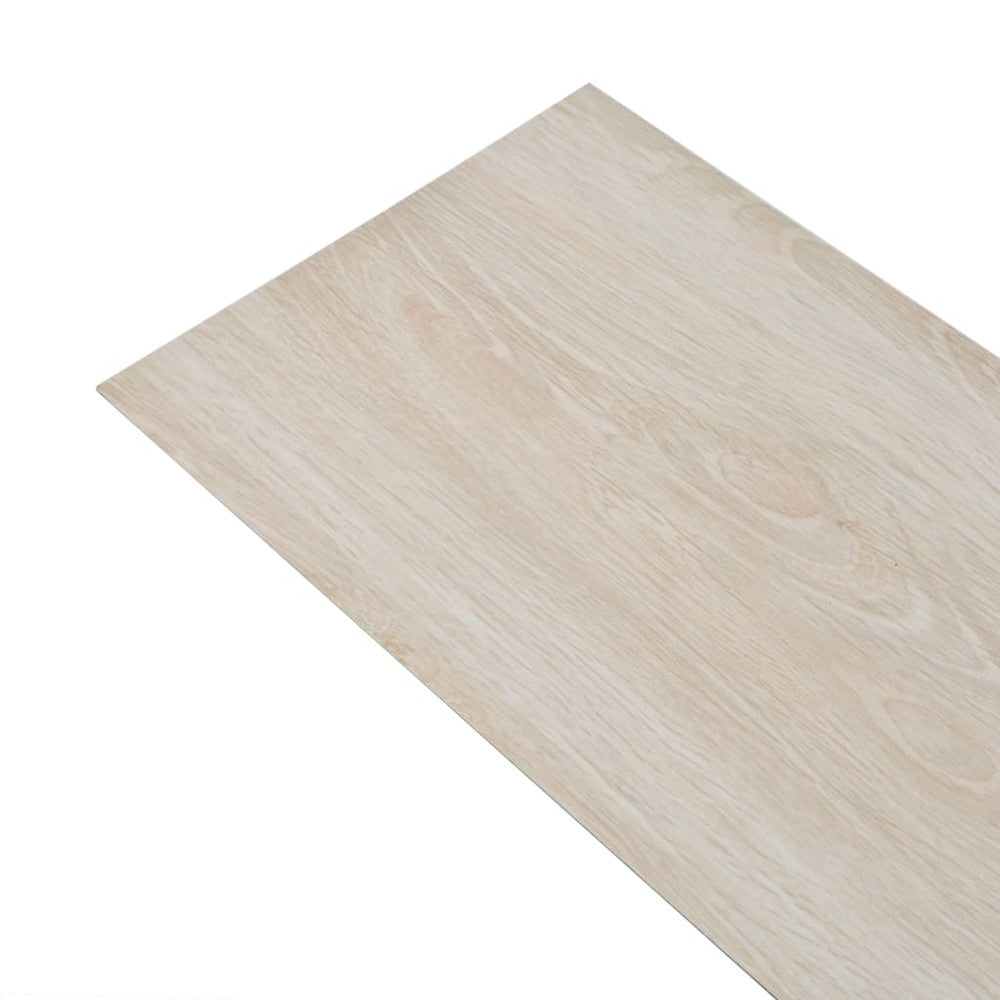 VIDAXL Planches De Plancher Pvc Non Auto-adhésif Blanc Chêne Classique