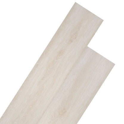 VIDAXL Planches De Plancher Pvc Non Auto-adhésif Blanc Chêne Classique