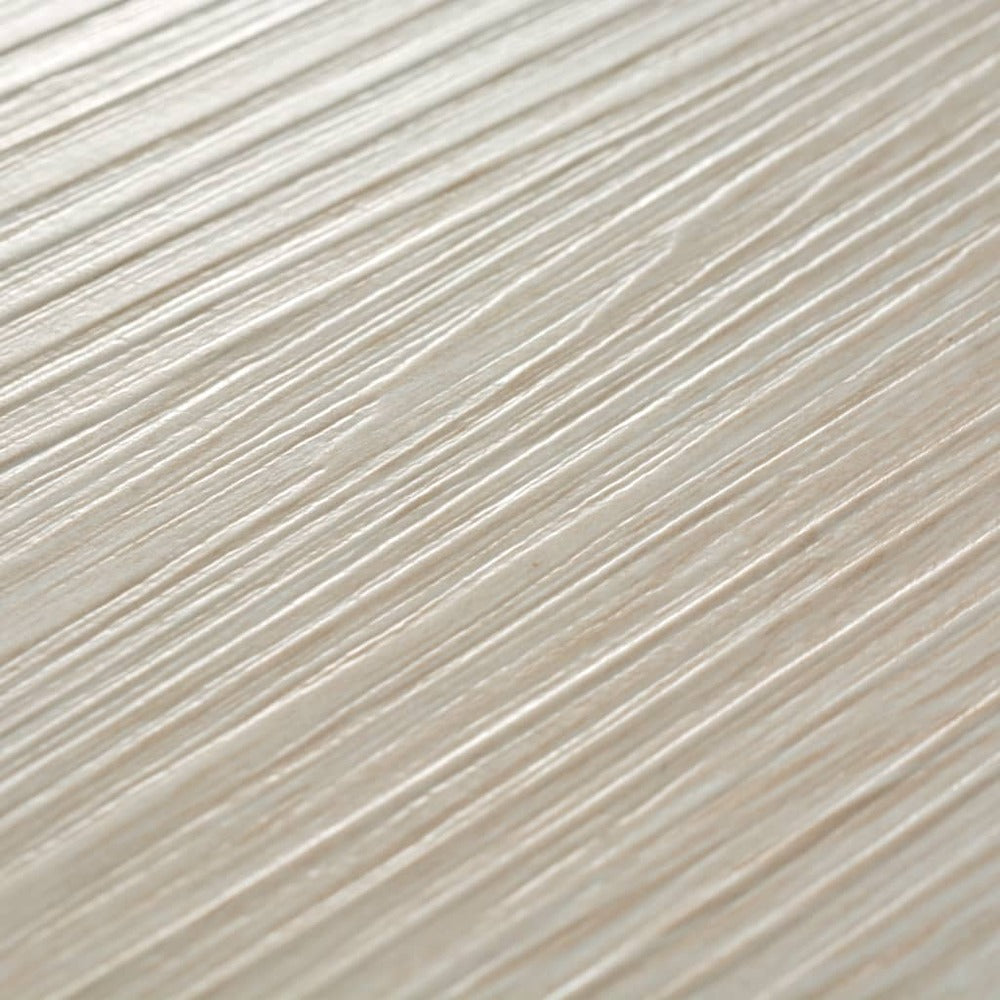VIDAXL Planches De Plancher Pvc Non Auto-adhésif Blanc Chêne Classique