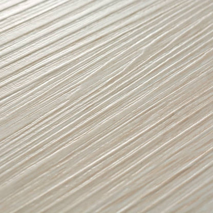 VIDAXL Planches De Plancher Pvc Non Auto-adhésif Blanc Chêne Classique