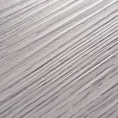 VIDAXL Planches De Plancher Pvc Non Auto-adhésif 4,46m² 3mm Gris Foncé