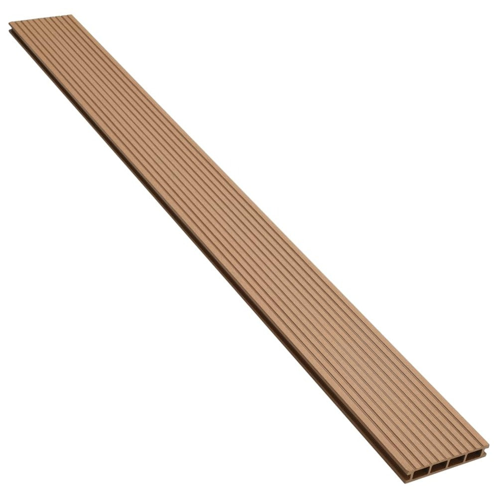 VIDAXL Panneaux De Terrasse Creux Et Accessoires Wpc 10 M² 2,2 M Teck