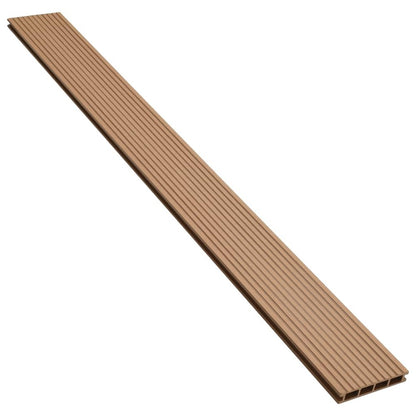 VIDAXL Panneaux De Terrasse Creux Et Accessoires Wpc 10 M² 2,2 M Teck