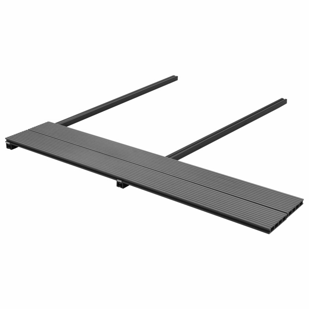 VIDAXL Panneaux De Terrasse Wpc Avec Accessoires 40 M² 4 M Gris