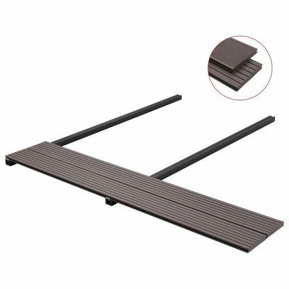 VIDAXL Panneaux Terrasse Solides Et Accessoires Wpc 10m² 2,2 M Marron Foncé
