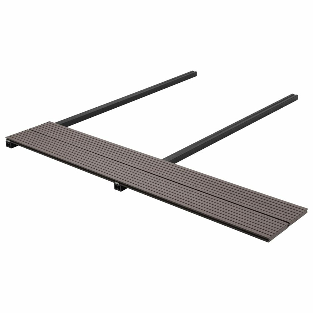 VIDAXL Panneaux Terrasse Solides Et Accessoires Wpc 10m² 2,2 M Marron Foncé