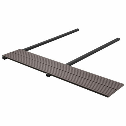 VIDAXL Panneaux Terrasse Solides Et Accessoires Wpc 10m² 2,2 M Marron Foncé