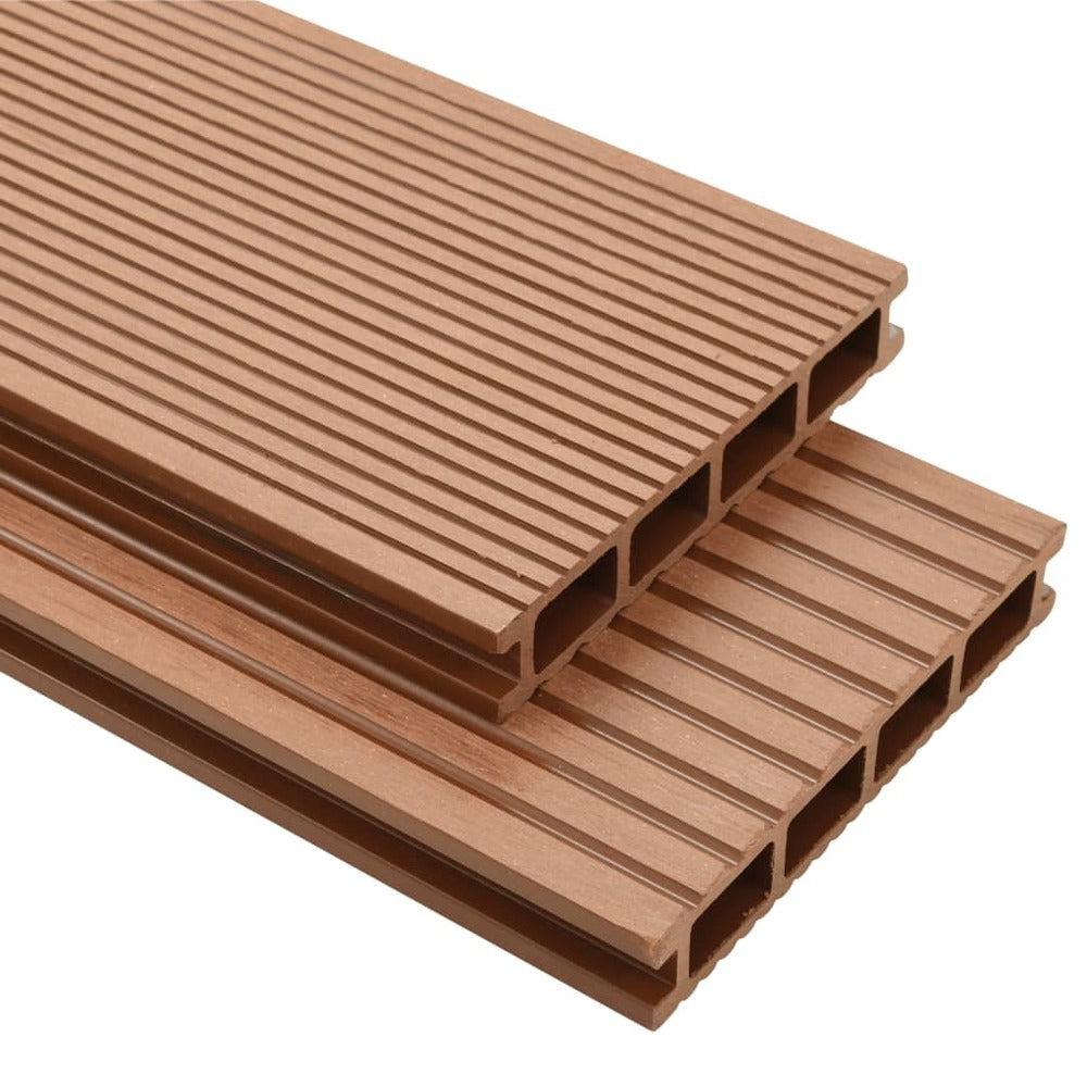 VIDAXL Panneaux De Terrasse Avec Accessoires Wpc 30 M² 2,2 M Marron