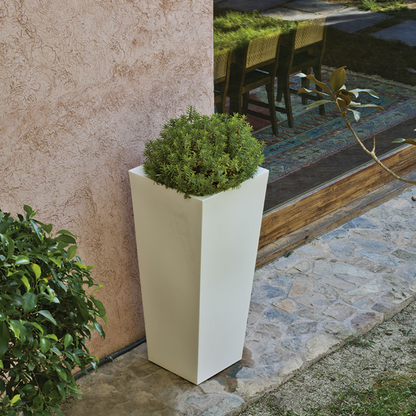  Pot De Fleurs Melisa 40 40x40x90cm - Blanc
