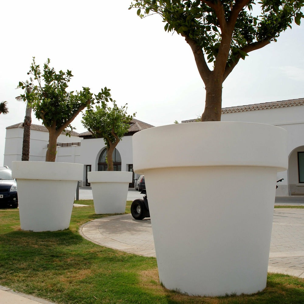  Pot De Fleurs Magnolia 120 ø120x114cm - Blanc