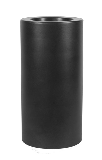  Pot De Fleurs Rond Palma 70 Noir Opaque ø35x70cm