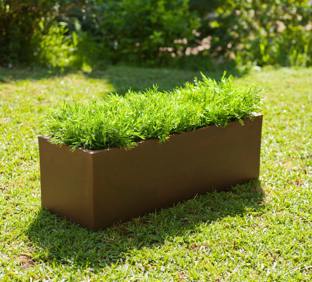  Jardinière Jara 100x40x36cm - Bronze