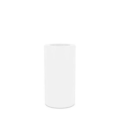  Pot De Fleurs Rond Palma 70 Blanc Opaque ø35x70cm