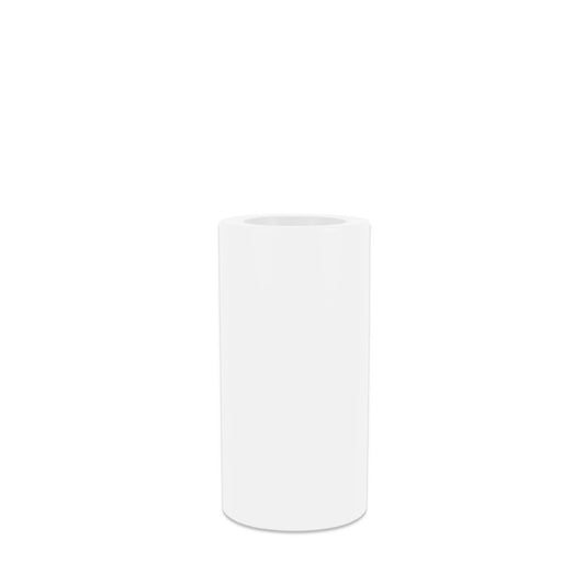  Pot De Fleurs Rond Palma 70 Blanc Opaque ø35x70cm