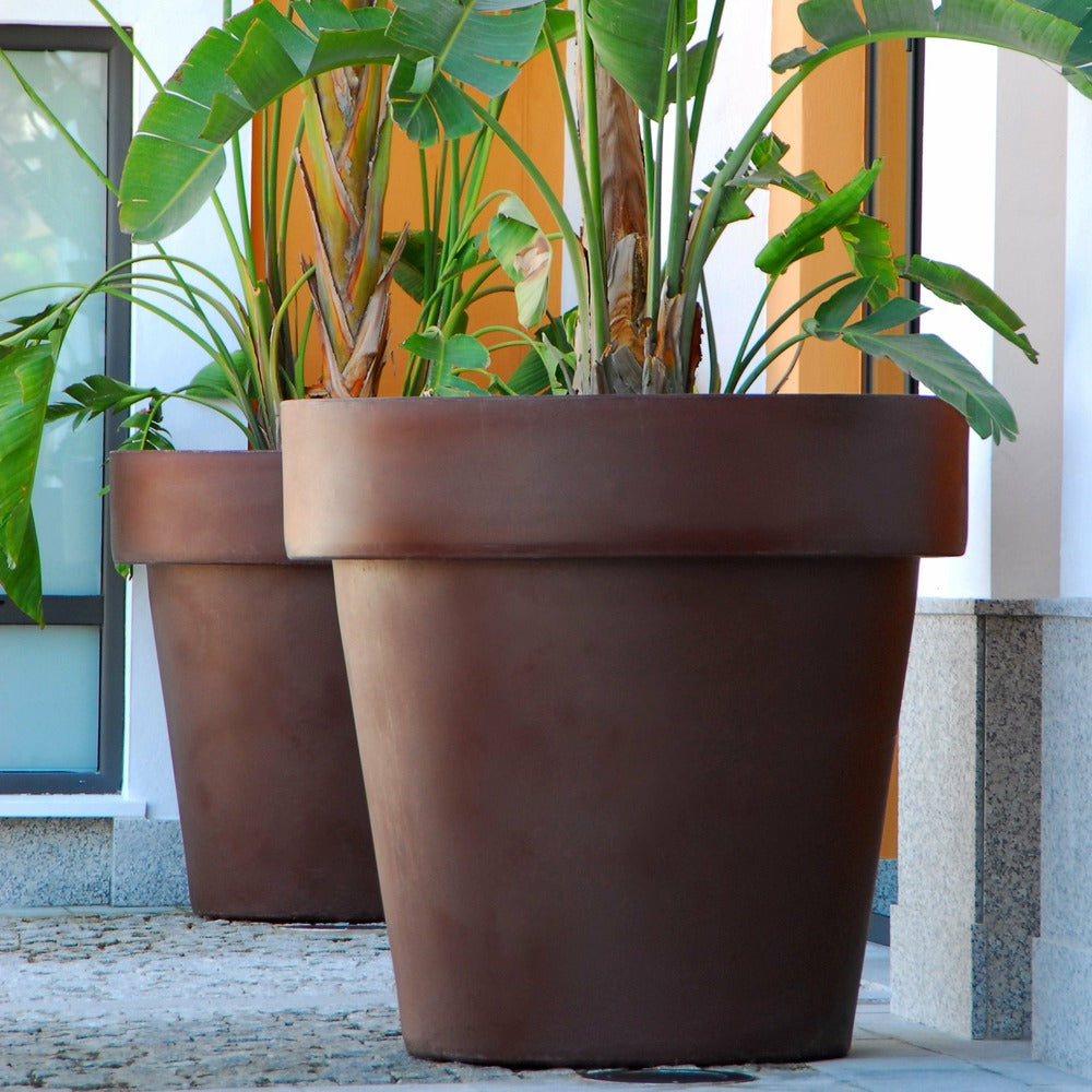  Pot De Fleurs Magnolia 120 ø120x114cm - Bronze