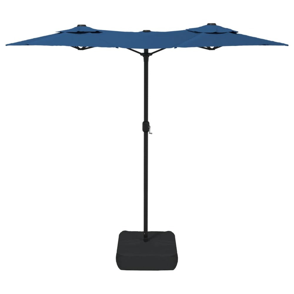 VIDAXL Parasol à Double Tête Bleu Azuré 316x240 Cm