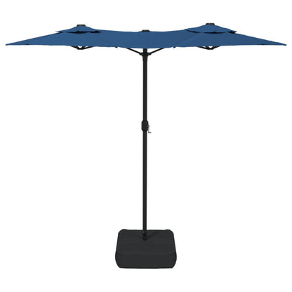 VIDAXL Parasol à Double Tête Bleu Azuré 316x240 Cm
