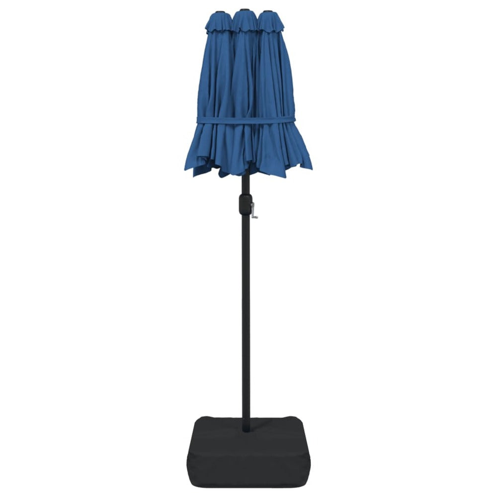 VIDAXL Parasol à Double Tête Bleu Azuré 316x240 Cm