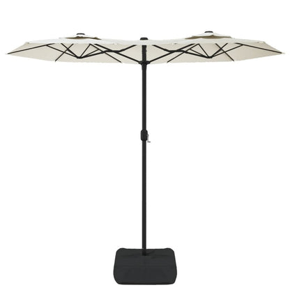 VIDAXL Parasol à Double Tête Blanc Sable 316x240 Cm
