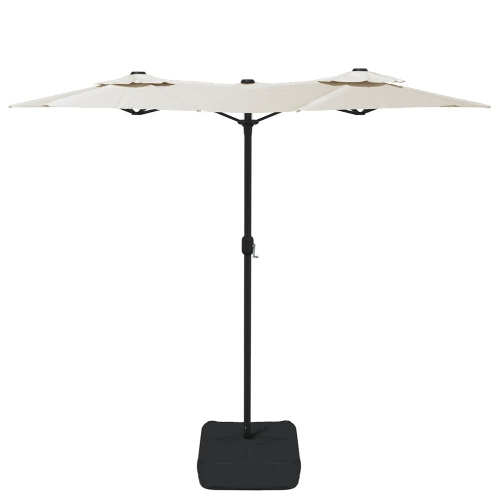 VIDAXL Parasol à Double Tête Blanc Sable 316x240 Cm
