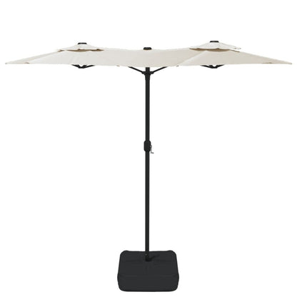 VIDAXL Parasol à Double Tête Blanc Sable 316x240 Cm