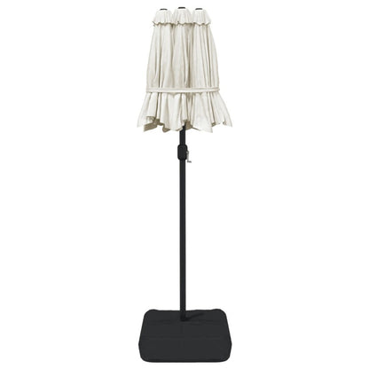 VIDAXL Parasol à Double Tête Blanc Sable 316x240 Cm