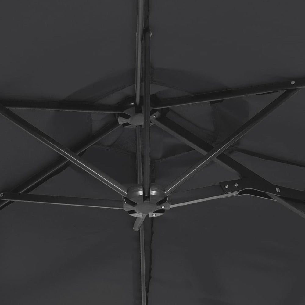 VIDAXL Parasol à Double Tête Noir 316x240 Cm
