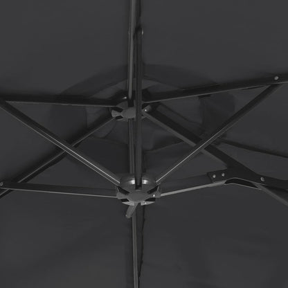 VIDAXL Parasol à Double Tête Noir 316x240 Cm
