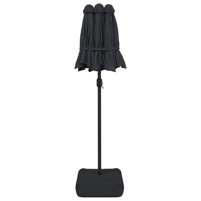VIDAXL Parasol à Double Tête Noir 316x240 Cm