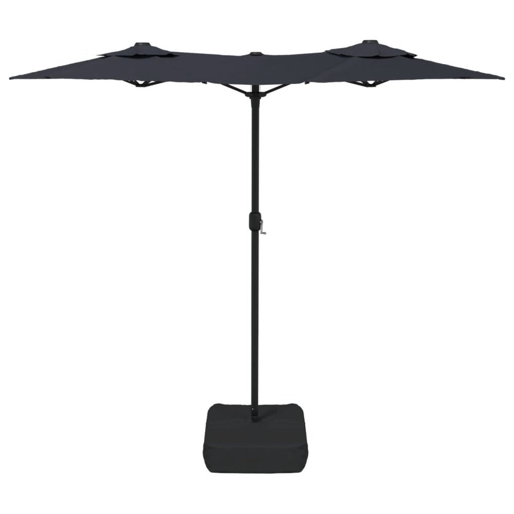 VIDAXL Parasol à Double Tête Noir 316x240 Cm