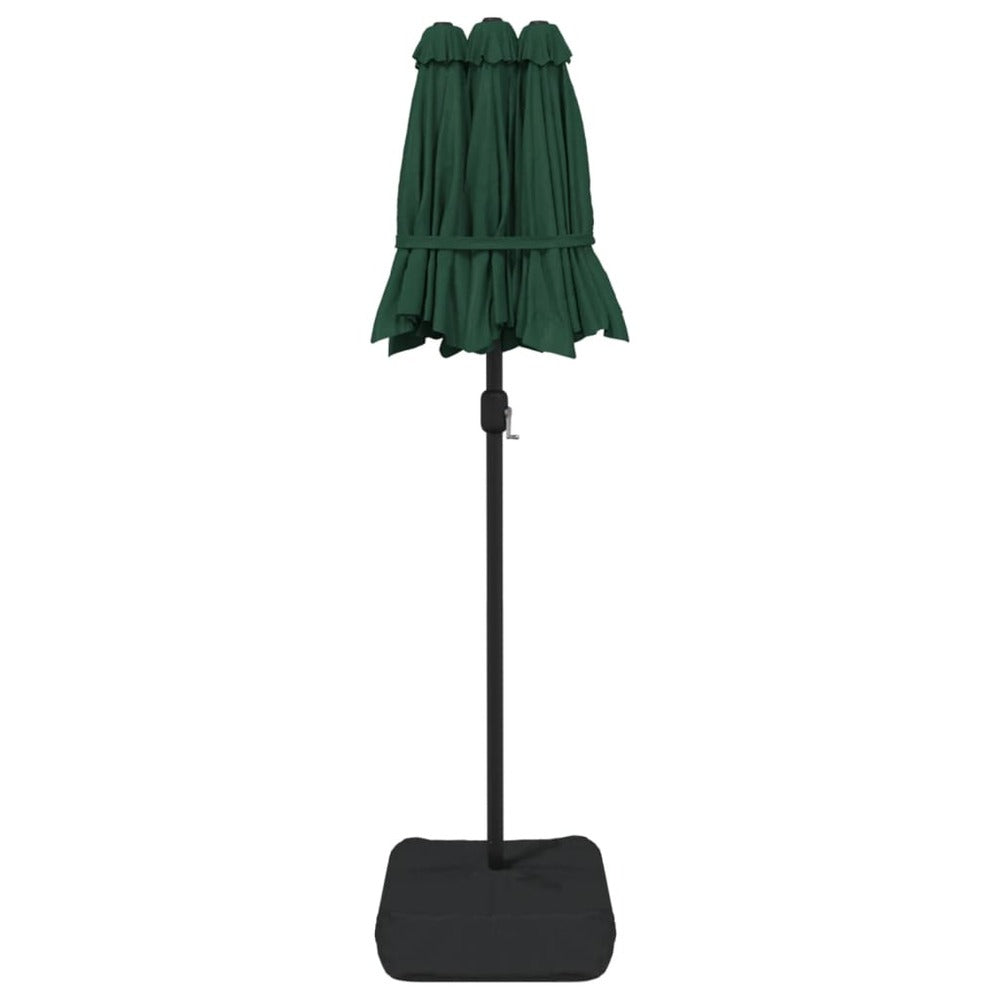 VIDAXL Parasol à Double Tête Avec Led Vert 316x240 Cm