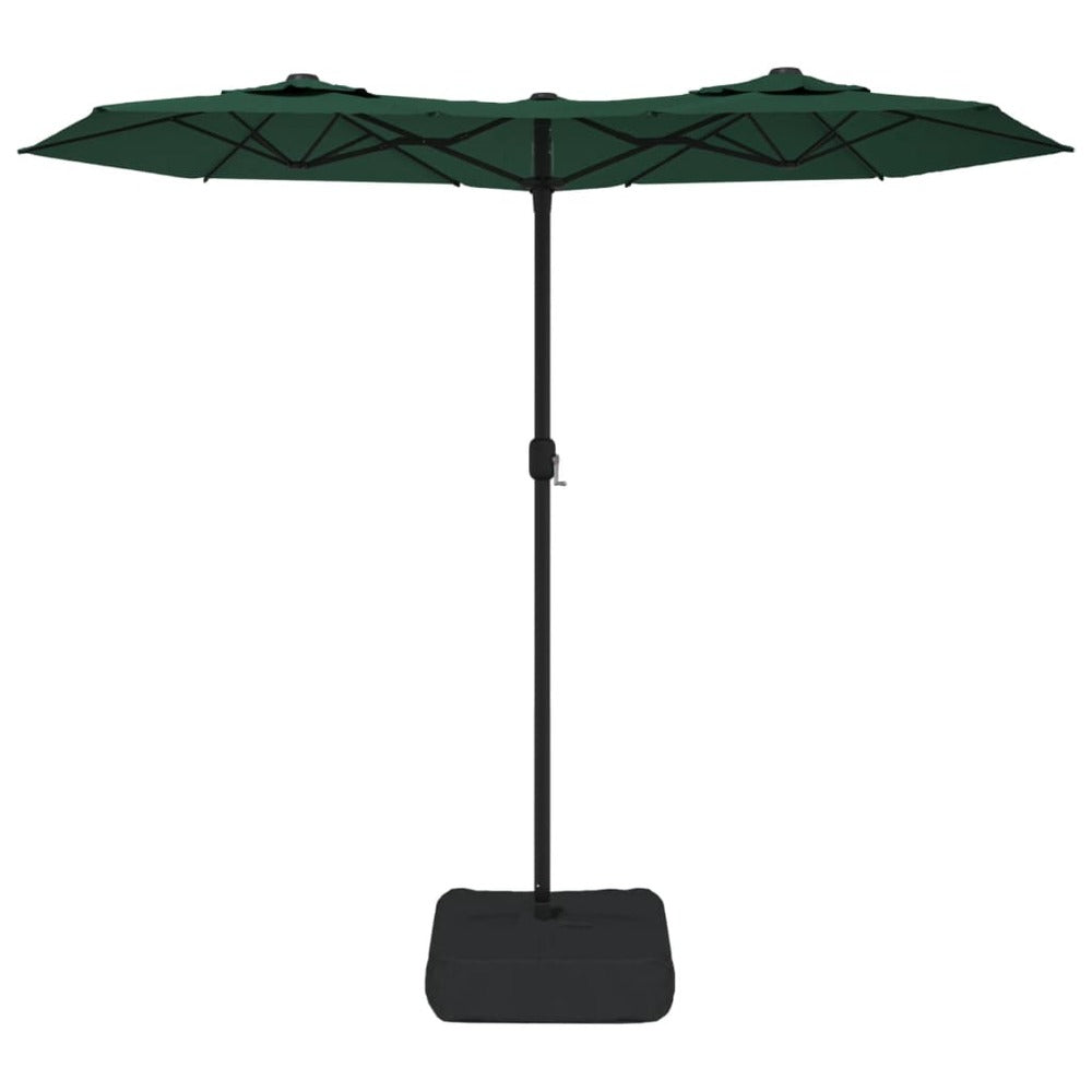 VIDAXL Parasol à Double Tête Avec Led Vert 316x240 Cm
