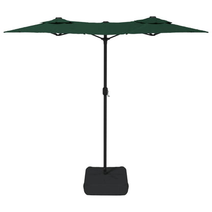 VIDAXL Parasol à Double Tête Avec Led Vert 316x240 Cm