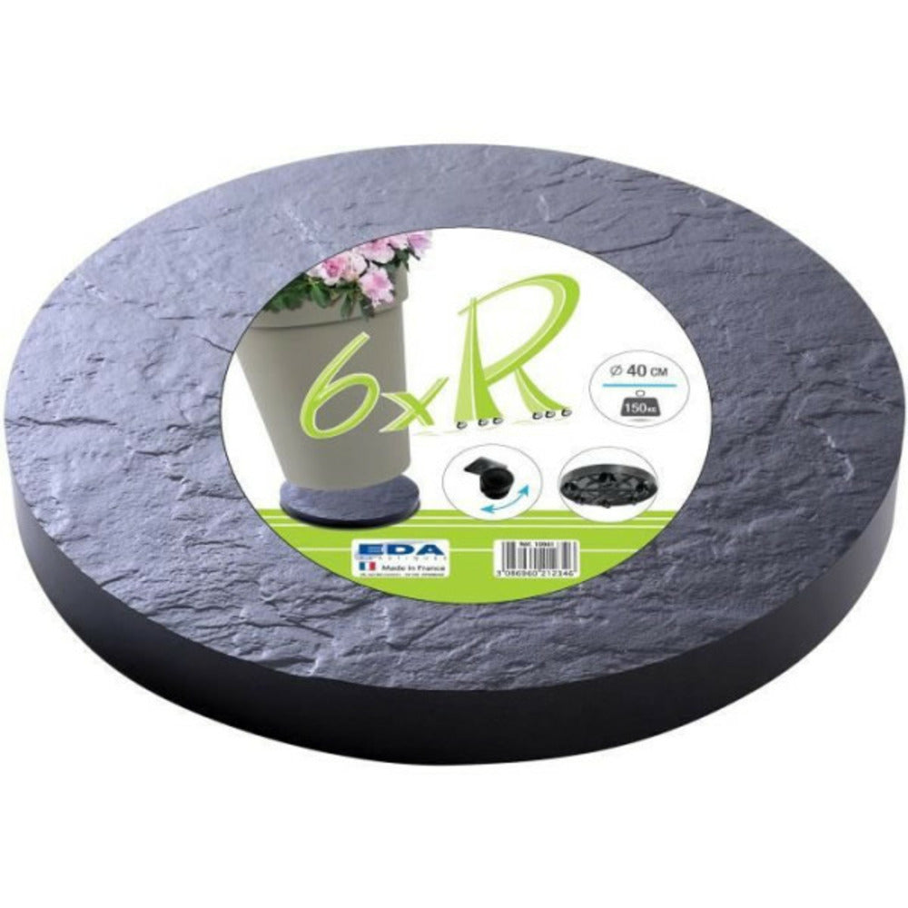  Eda Support A 6 Roulettes ø40cm - Ardoise