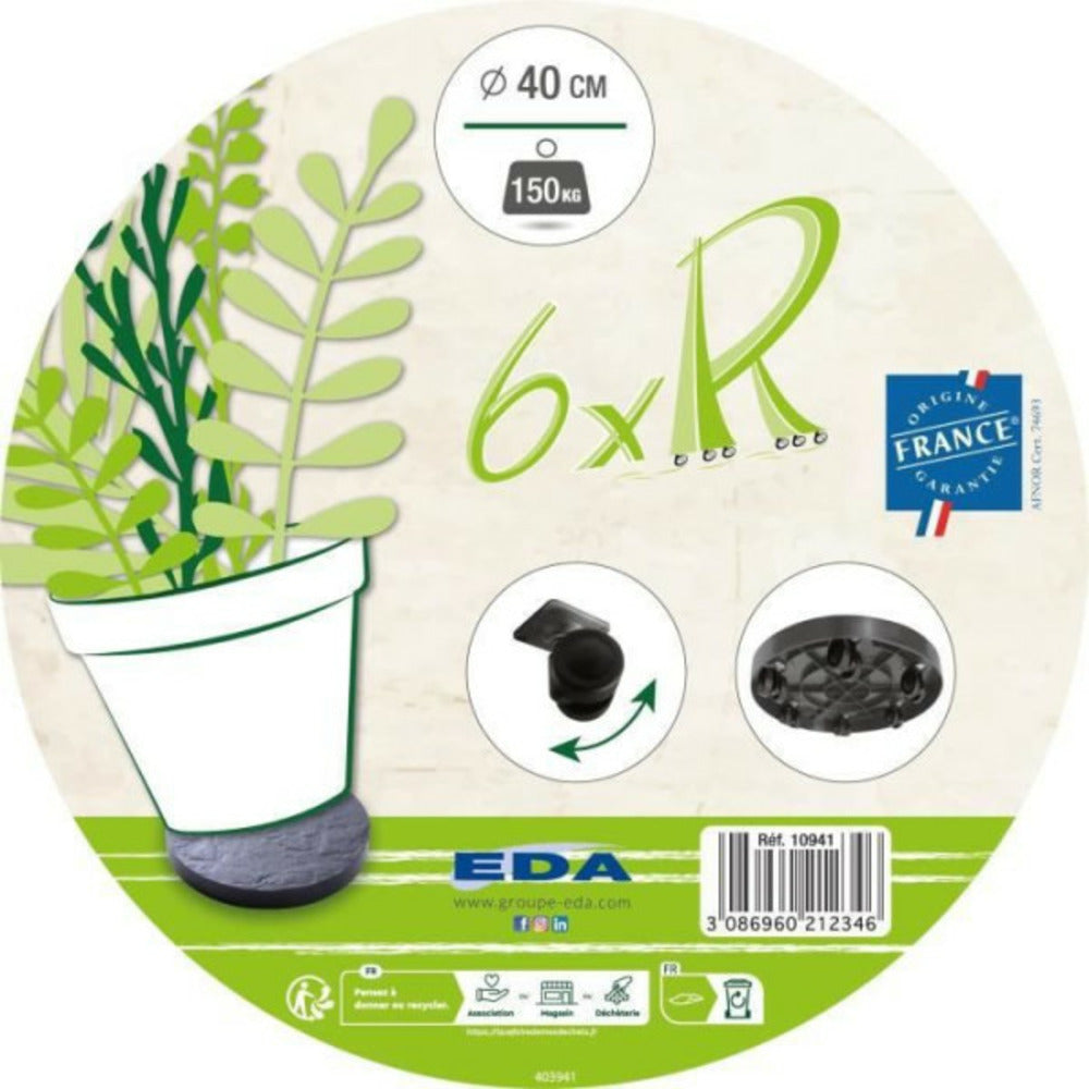 Eda Support A 6 Roulettes ø40cm - Ardoise