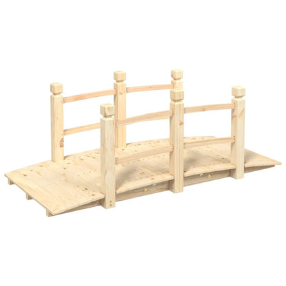 VIDAXL Pont De Jardin Avec Garde-corps 150x67x56cm Bois Massif épicéa