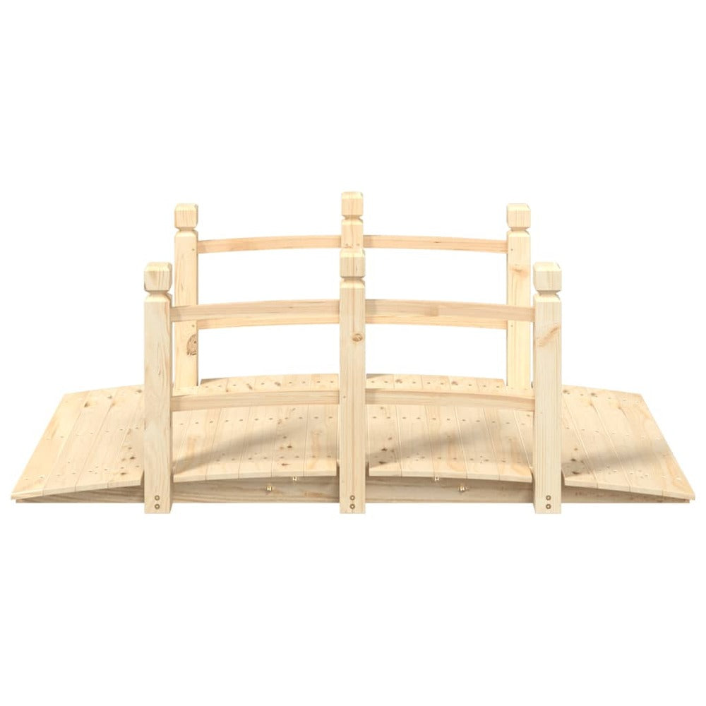 VIDAXL Pont De Jardin Avec Garde-corps 150x67x56cm Bois Massif épicéa