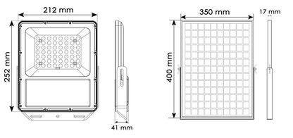  Projecteur Solaire Panneau Solaire 22w-3000°k-1370lm