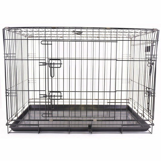MARTIN SELLIER Cage De Transport En Métal Pliante Pour Chiens Et Chats