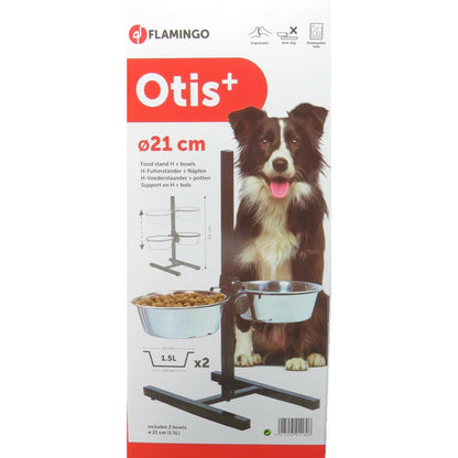  Bar A Chien Otis Hauteur Max 60 Cm Bol ø 21 Cm 1,5 Litres Pour Chien.