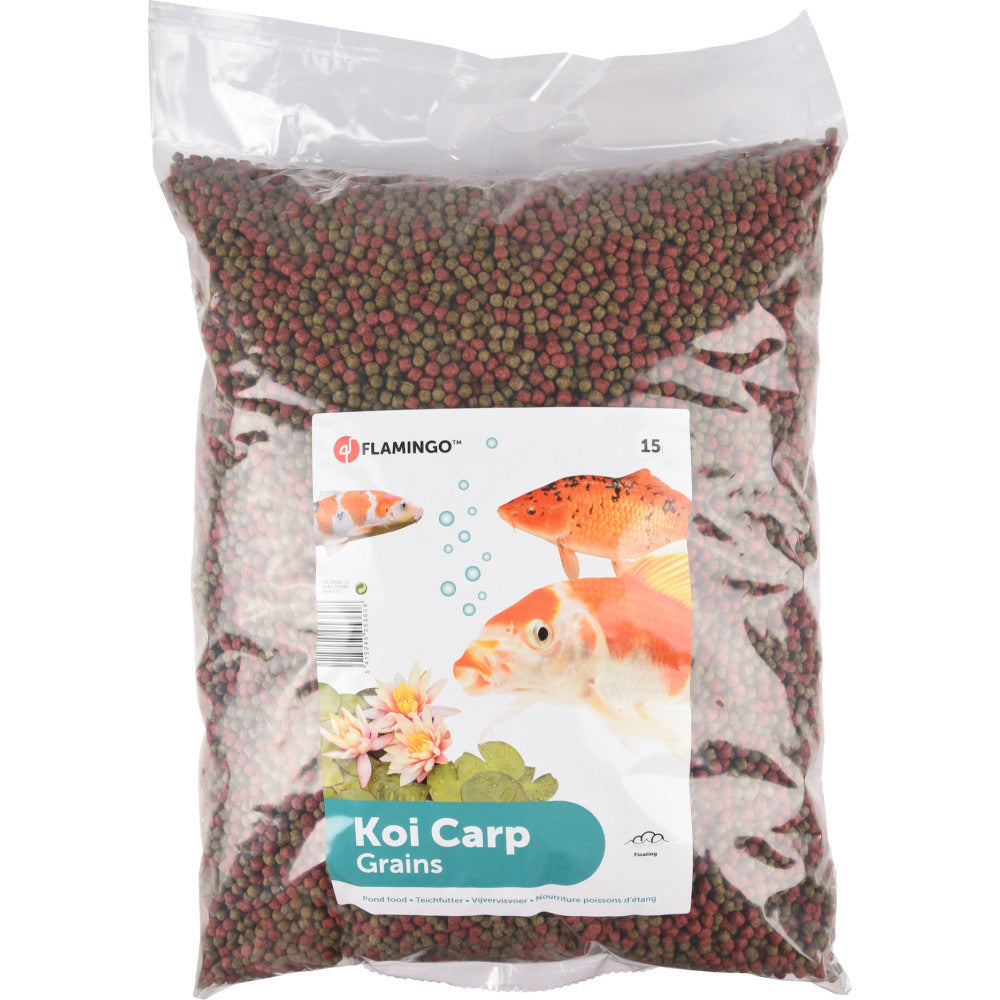 Flamingo 15 Litres, Nourriture Poisson D'étang Koï , Granulat 6 Mm.