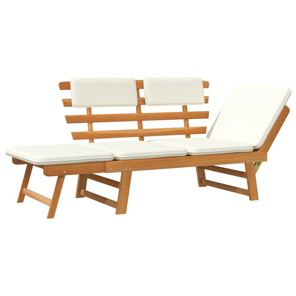 VIDAXL Banc De Jardin Avec Coussins 2-en-1