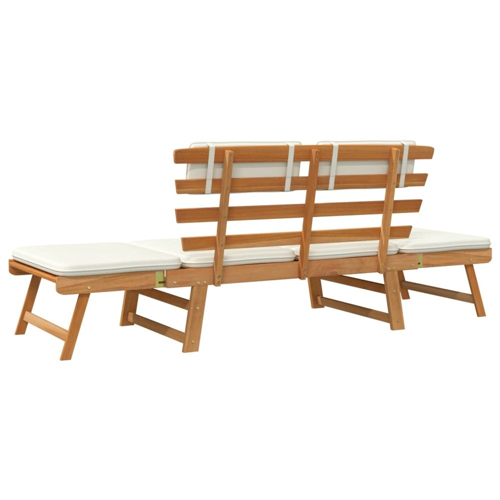 VIDAXL Banc De Jardin Avec Coussins 2-en-1