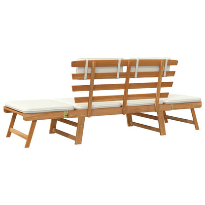 VIDAXL Banc De Jardin Avec Coussins 2-en-1