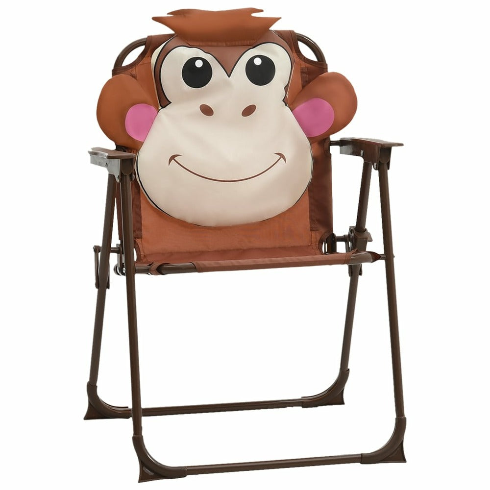 VIDAXL Petit Salon De Jardin Pour Enfant Avec Parasol Singe Rigolo