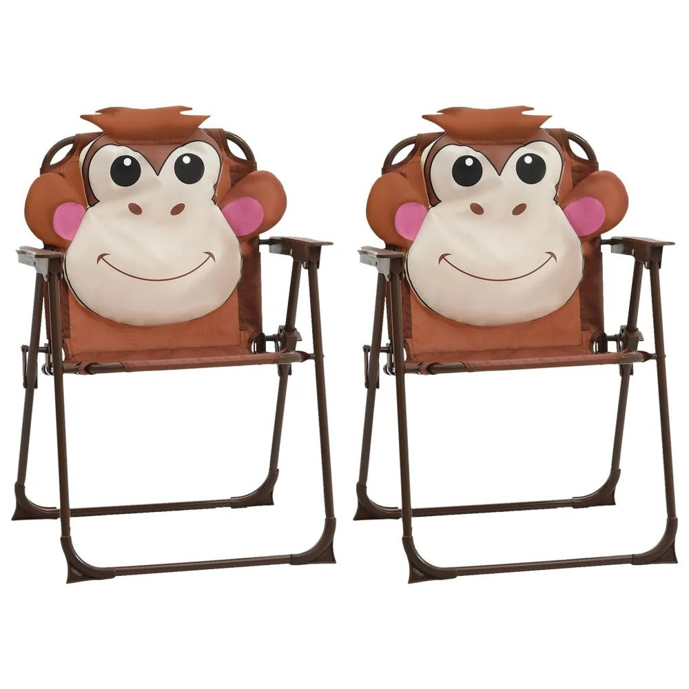 VIDAXL Petit Salon De Jardin Pour Enfant Avec Parasol Singe Rigolo