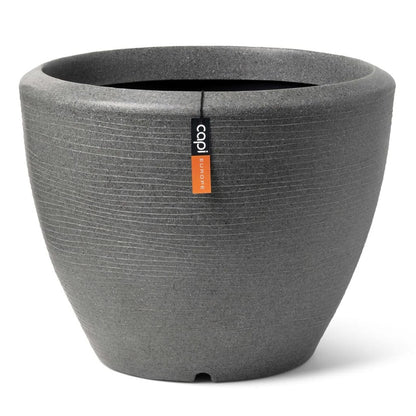  Pot à Plantes Conique Bas Arc Granite 48x35 Cm Anthracite
