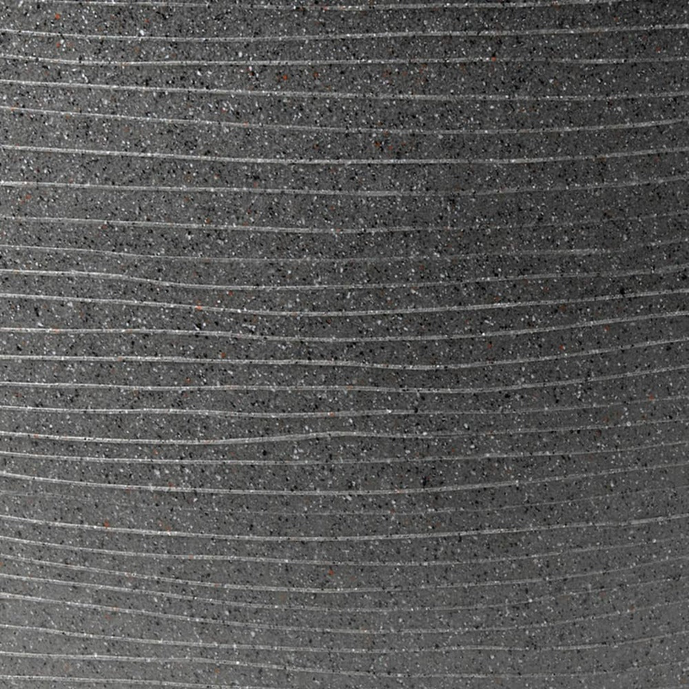  Pot à Plantes Conique Bas Arc Granite 48x35 Cm Anthracite